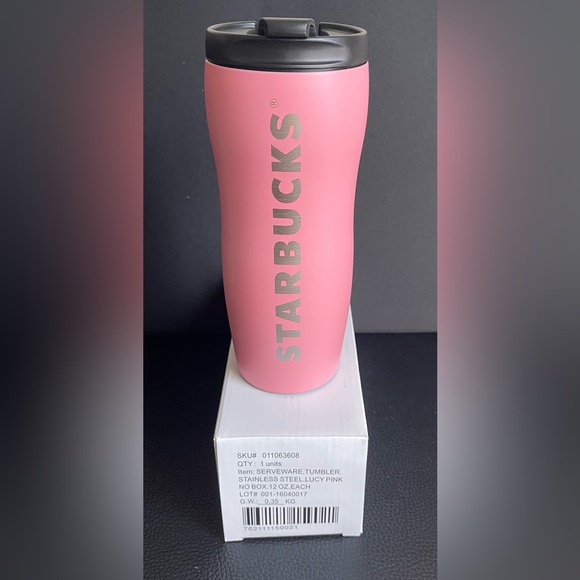 🌷NEW in Box! Starbucks Lucy Curvy Pink Tumbler Very Rare Collectible - Picture 2 of 6